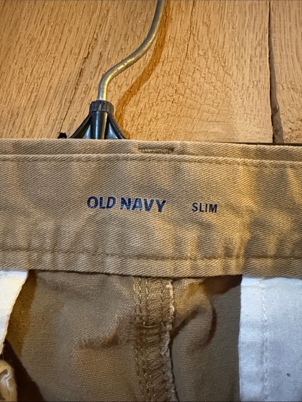Old Navy Men's Khaki Straight-Leg Chinos - Picture 2 of 4